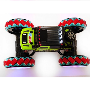  ماشین کنترلی شارژی آفرود جیپ سبز با دو کنترل دستی و دستبندی Off-Road RC Car Drift Wheels 1:10 -اسباب بازی
